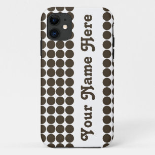 Cola Safari Dot met naam iPhone 11 Hoesje
