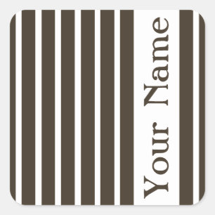 Cola Safari Stripe Vierkante Sticker