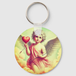 colar relicário feminino vintage anjo cupido sleutelhanger