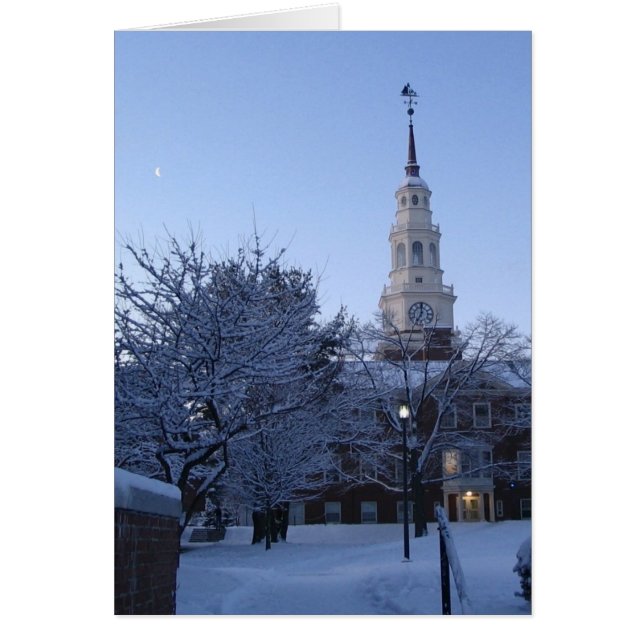 Colby College in sneeuw (Voorkant)