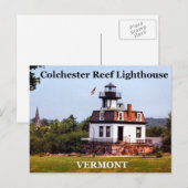 Colchester Reef Lighthouse, Vermont Briefkaart (Voorkant / Achterkant)