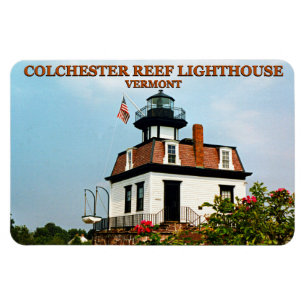 Colchester Reef Lighthouse, Vermont Flexi Magnet Magneet