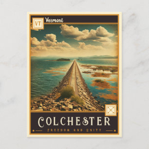 Colchester, Vermont Oude ansichtkaart Briefkaart