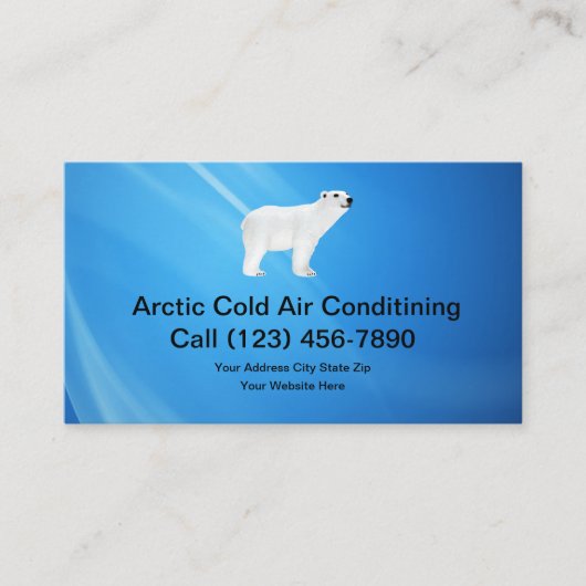 Cold Air Conditioning Service Visitekaartje (Voorkant)