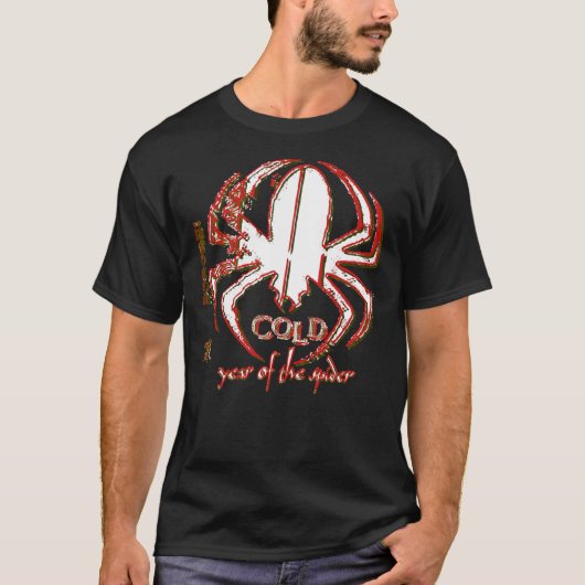 Cold Band Year Of The Spider Distressed Artwork Cl T-shirt (Voorkant)