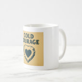 Cold Courage Bold Heart Symbool Mok (Voorkant rechts)