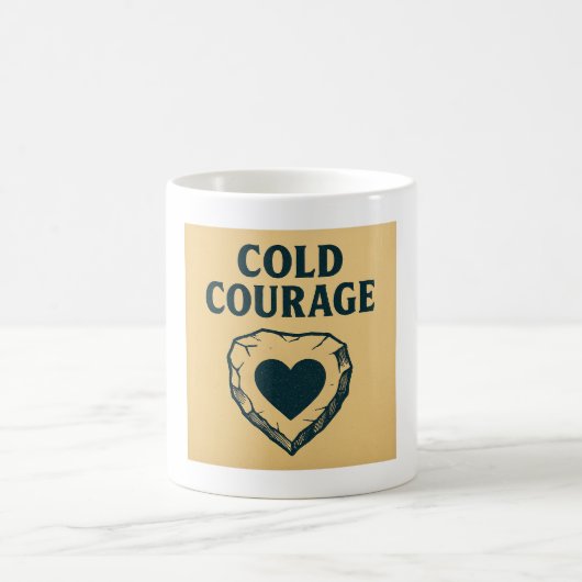 Cold Courage Bold Heart Symbool Mok (Center)