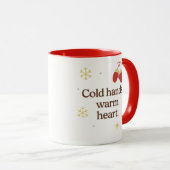 Cold Hands, Warm Heart | Cozy Winter Mug Mok (Voorkant rechts)