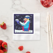 Cold KerstCaroler Cocktail Paper Napkins Servetten (Insitu)