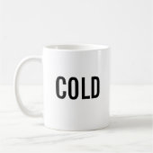 Cold minimalist white mug  (Gauche)