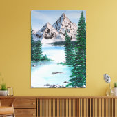 Cold Mountain Canvas Afdruk (Insitu (Woonkamer))
