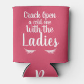 Cold One met de dames wimpers | Gepersonaliseerd Blikjeskoeler (Voorkant)
