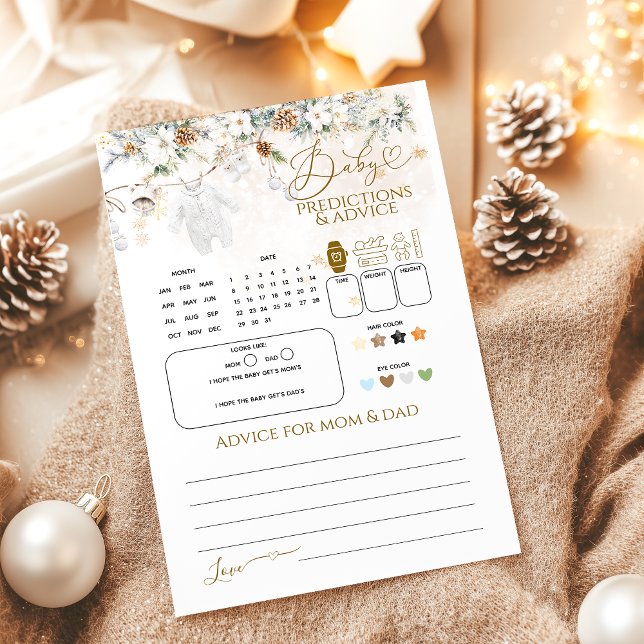 Cold Outside Clothest Line Baby Voorspellingsspel (Creator heeft geüpload)