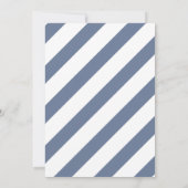 Cold Outside Dusty Blue Window Boy Baby Shower Kaart (Achterkant)