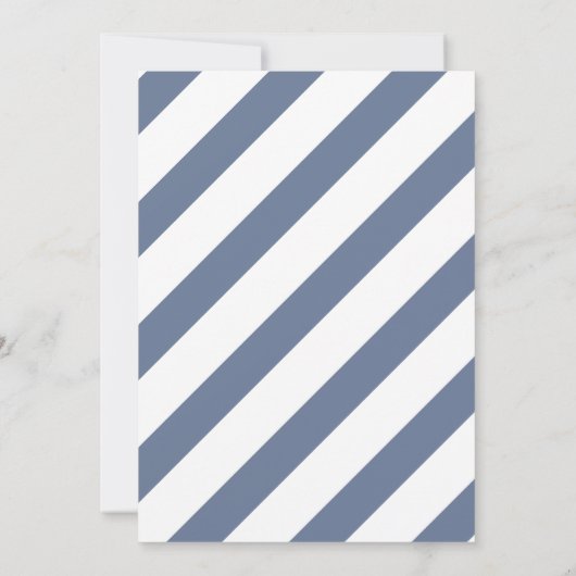 Cold Outside Dusty Blue Window Boy Baby Shower Kaart (Achterkant)