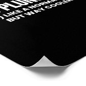 Cold Plunge Dad Definition Ice Bath Vaderdag Poster (Hoek)