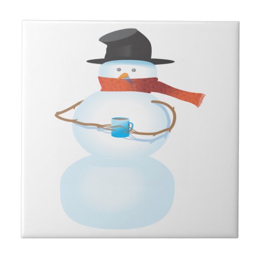 Cold Snowman Tegeltje (Voorkant)
