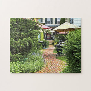 Cold Spring NY - Buiten dineren op de patio Legpuzzel
