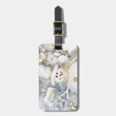 Cold Winter Snowman Bagagelabel (Voorkant verticaal)