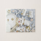 Cold Winter Snowman Legpuzzel (Horizontaal)