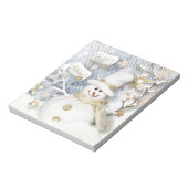Cold Winter Snowman Notitieblok (Gedraaid)
