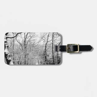 Cold Winter Woodland Bagagelabel