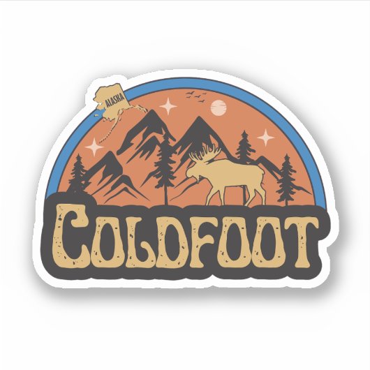 Coldfoot, Autocollant de l'Alaska (Devant)