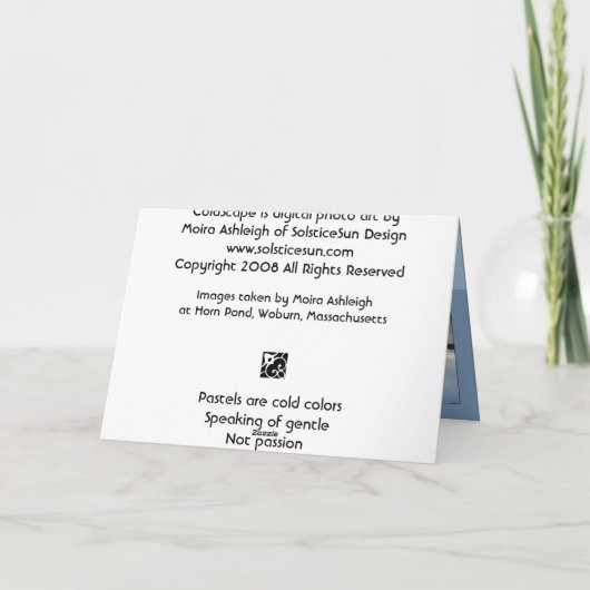 ColdScape Kaart (Achterkant)