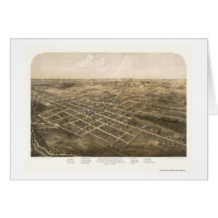 Coldwater, carte panoramique de MI - 1868