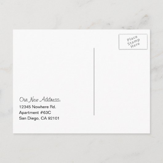 Coldwell Banker Carte postale: NOUS AVONS DÉMÉNAGÉ (Dos)