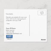Coldwell Banker Carte postale : VENDU (Dos)