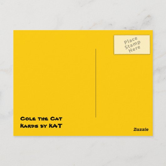 Cole est stupide Carte postale (Dos)