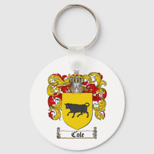 COLE FAMILY CREST - COLE COAT OF ARMS SLEUTELHANGER