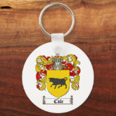 COLE FAMILY CREST - COLE COAT OF ARMS SLEUTELHANGER (Voorkant)
