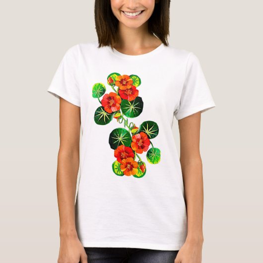 coleção Flores do Brasil capuchinha,  T-shirt (Voorkant)