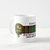 Coleman Scottish Crest en Tartan mok (Voorkant links)
