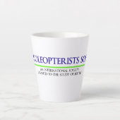 Coleopterist Society Logo I Latte Mok (Voorkant)