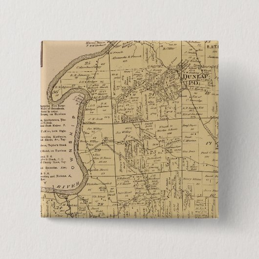 Colerain, Ohio Vierkante Button 5,1 Cm (Voorkant)