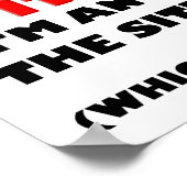 Colère Sur La Situation Drôle Poster (Coin)