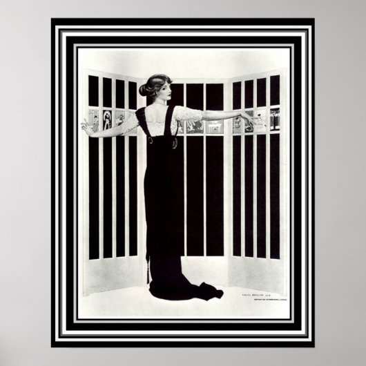 Coles Phillips Art Déco "Image Screen" 16 x 20 (Devant)
