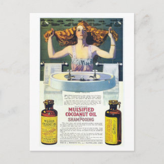  Coles Phillips art nouveau shampooing advertentie Briefkaart