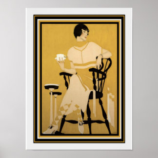 Coles Phillips Deco "The Magic Hour" drukken 12 x  Poster