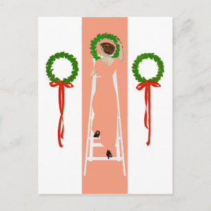 Coles Phillips Fadeaway Christmas Deck De Zalen Feestdagenkaart