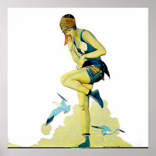 Coles Phillips ‘Fadeaway Girl’  “Een snelle duik” Poster