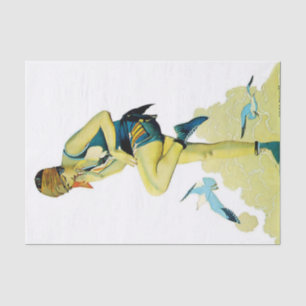 Coles Phillips ‘Fadeaway Girl’ “Een snelle duik” Tissuepapier