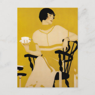 Coles Phillips Servies Ad “Een Kopje Thee” Briefkaart