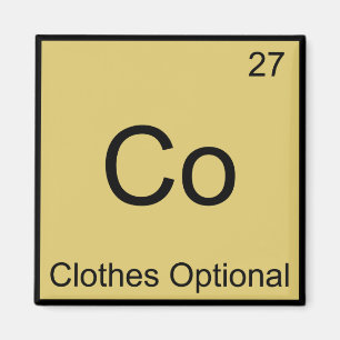 Coles - T-shirt met optioneel chemisch element Magneet