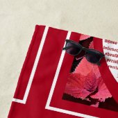 Coleus Close-up with John 3:16 Strandlaken (In situ)