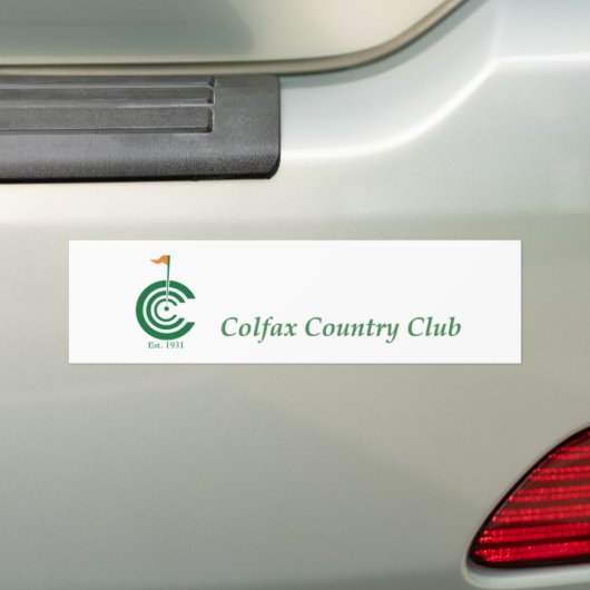Colfax Country Club Bumpersticker (Op auto)