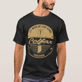 Colfax Indiana Daar begint mijn verhaal T-shirt